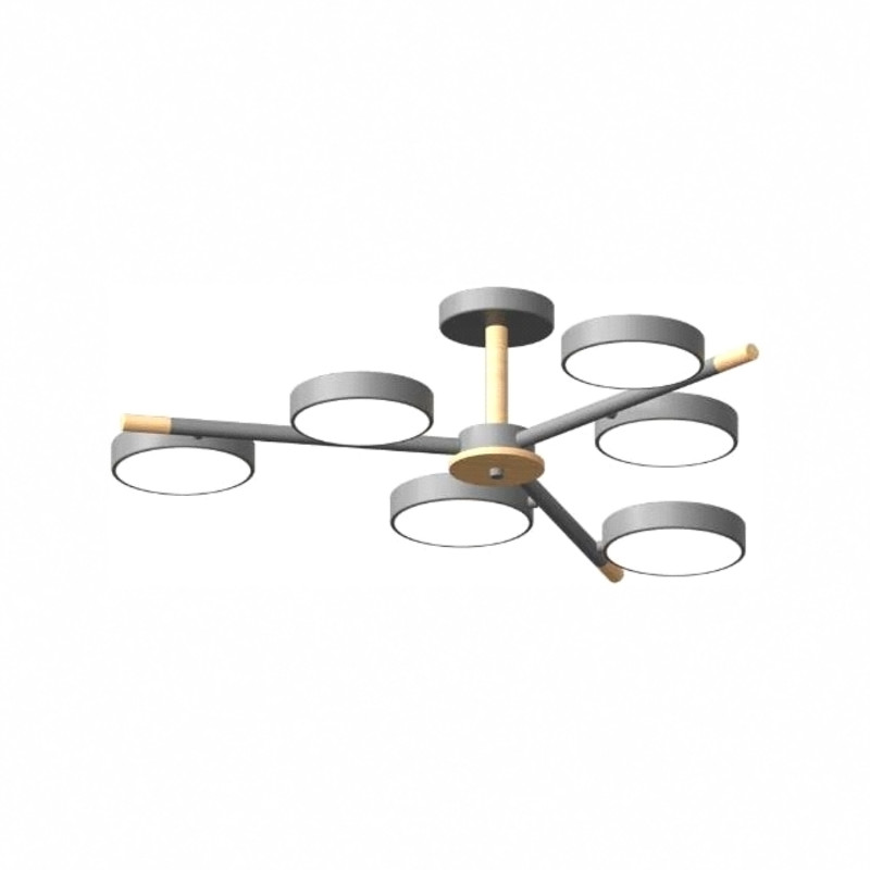 Люстра на штанге LED4U L3208-800 GR