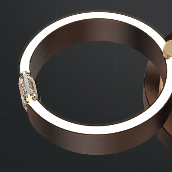 Потолочная люстра SELLIF D CH D68 Brown by ImperiumLoft