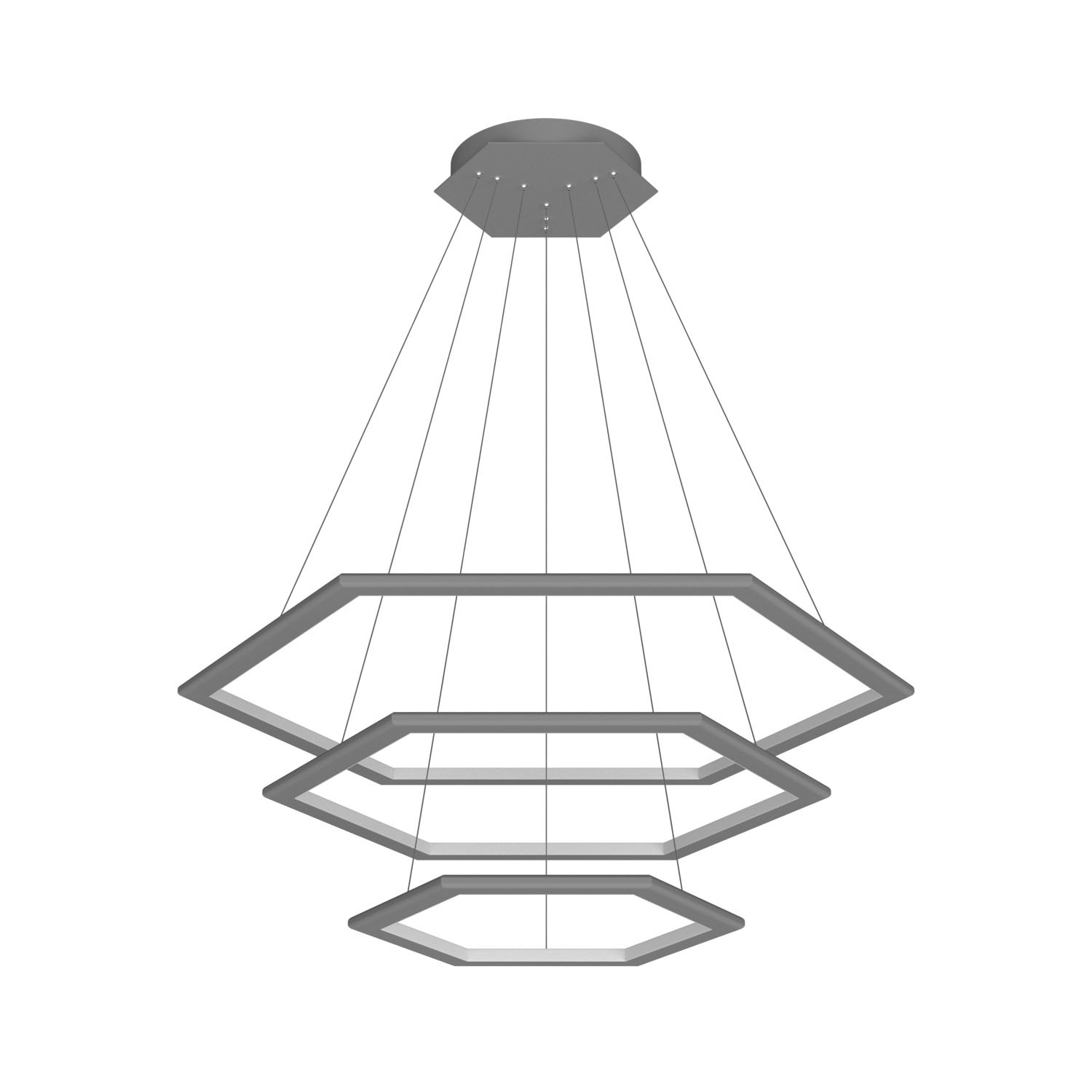 Подвесной светодиодный светильник Ledron GALAXY COMBO 4 Grey 4000K