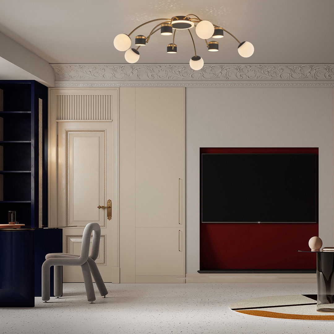 Люстра светодиодная 272040/10 BK/GD Arte Milano