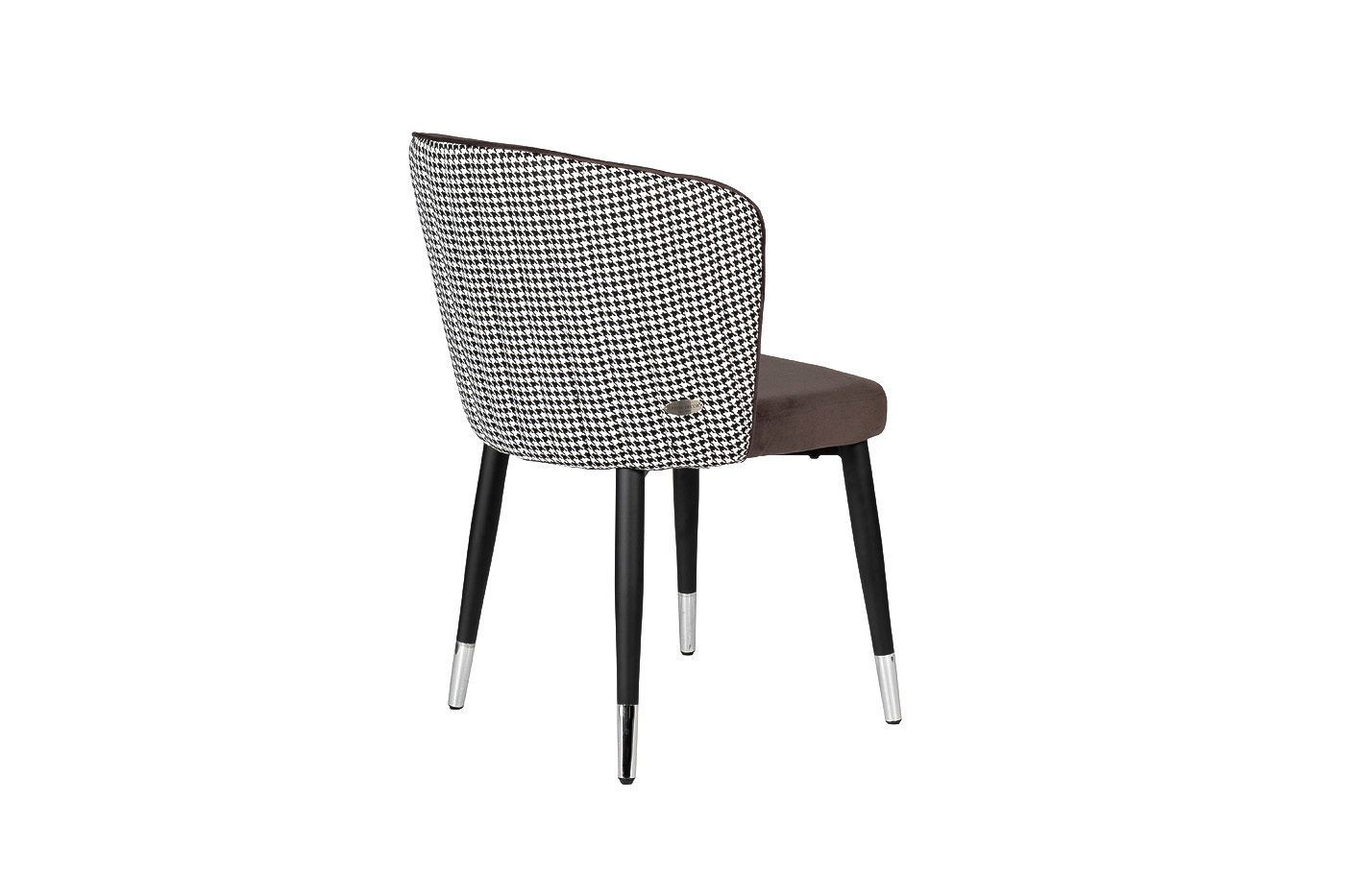 Стул обеденный велюровый серо-коричневый Garda Decor 30C-1232F GR