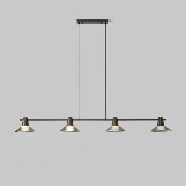 Реечный, рядный светильник CICLA LONG L140 Black by ImperiumLoft