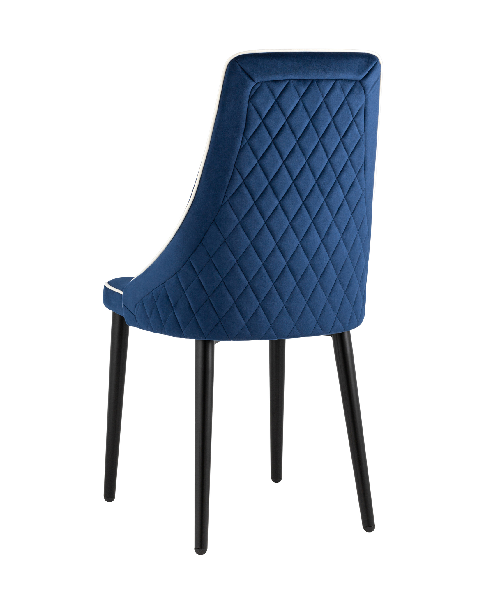 Стул Луис с кантом велюр синий Stool Group