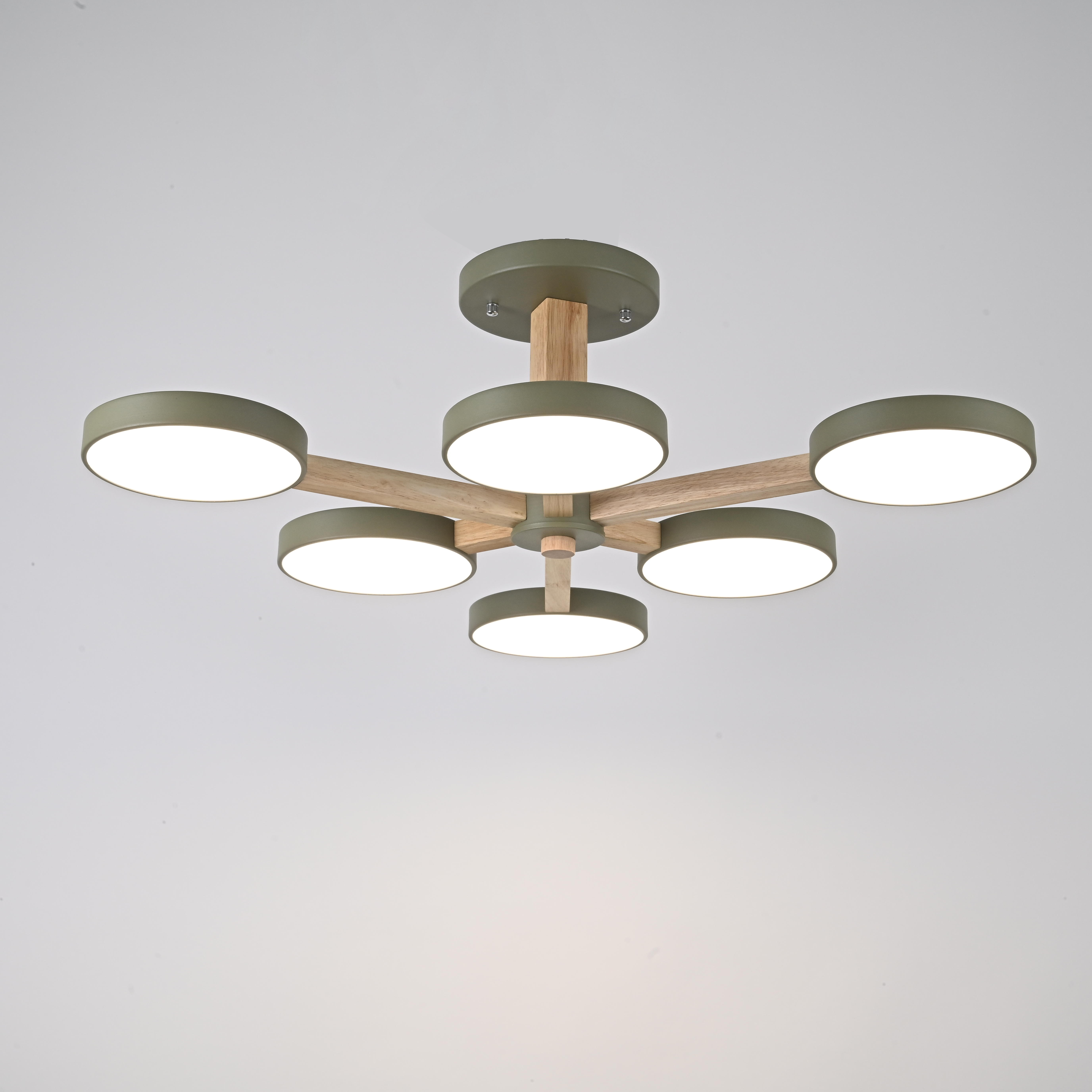 Потолочный светильник TURNA L6 Khaki by ImperiumLoft
