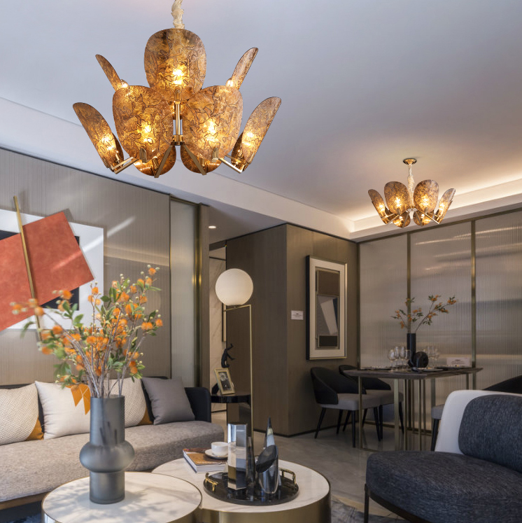 Потолочная люстра RIFFLE L6 by ImperiumLoft