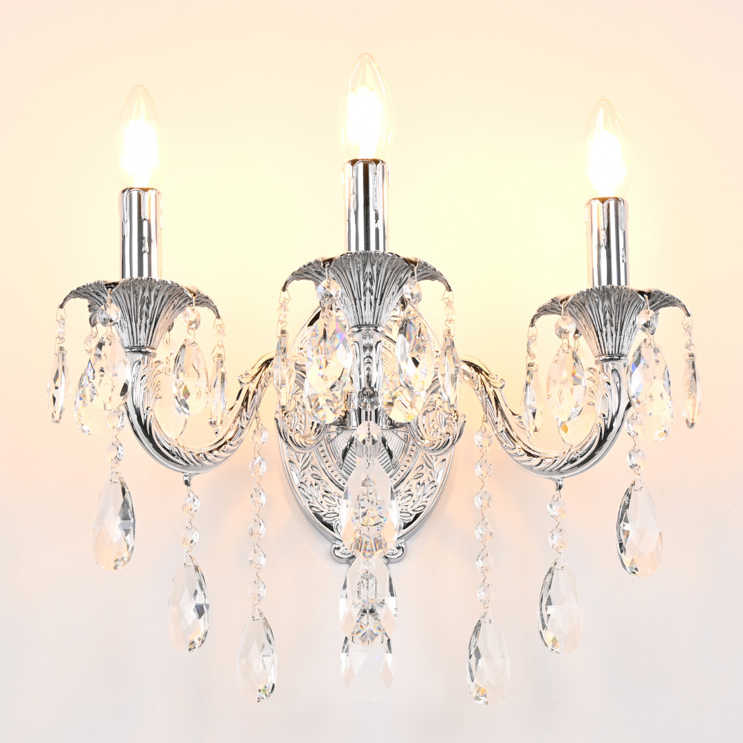 Бра с хрустальными подвесками AL7901B10/3/175 B NW Bohemia Ivele Crystal