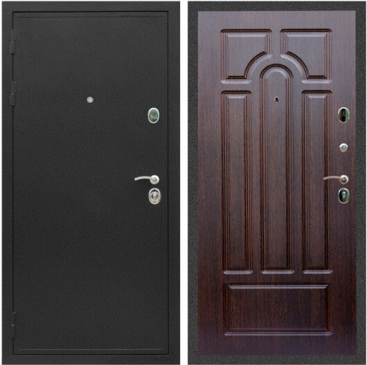 Дверь входная Graf Престиж Черный крокодил / МДФ 6 мм ФЛ-58 Венге