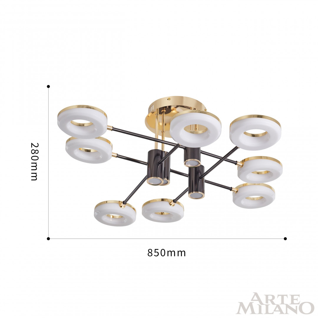 Светильник светодиодный 271399/8 BK/GD Arte Milano