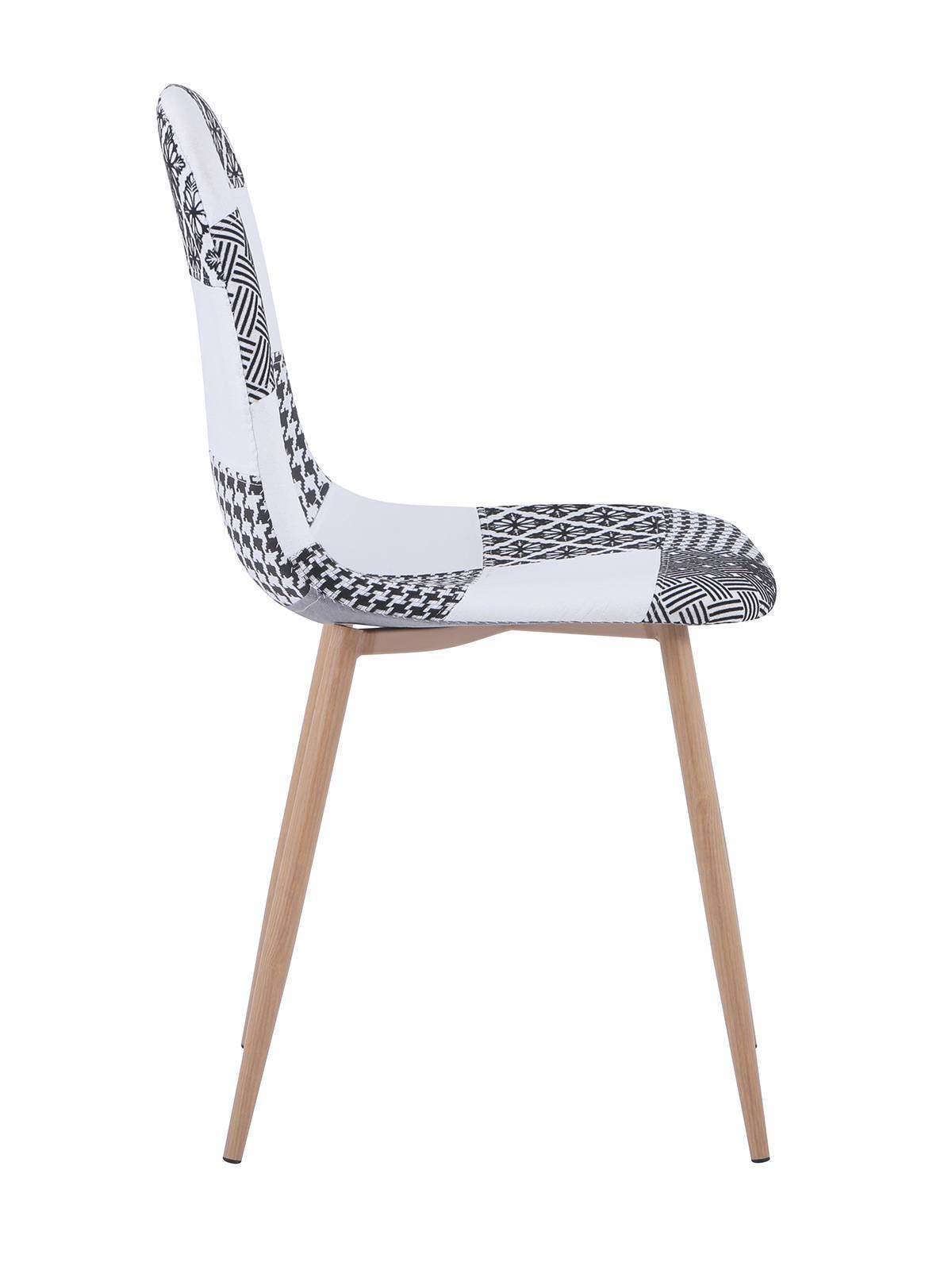 Стул Валенсия пэчворк черно-белый Stool Group