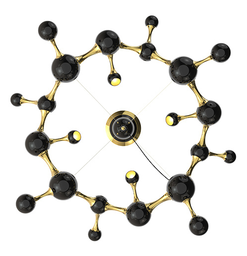 Люстра Delightfull ATOMIC ROUND SUSPENSION