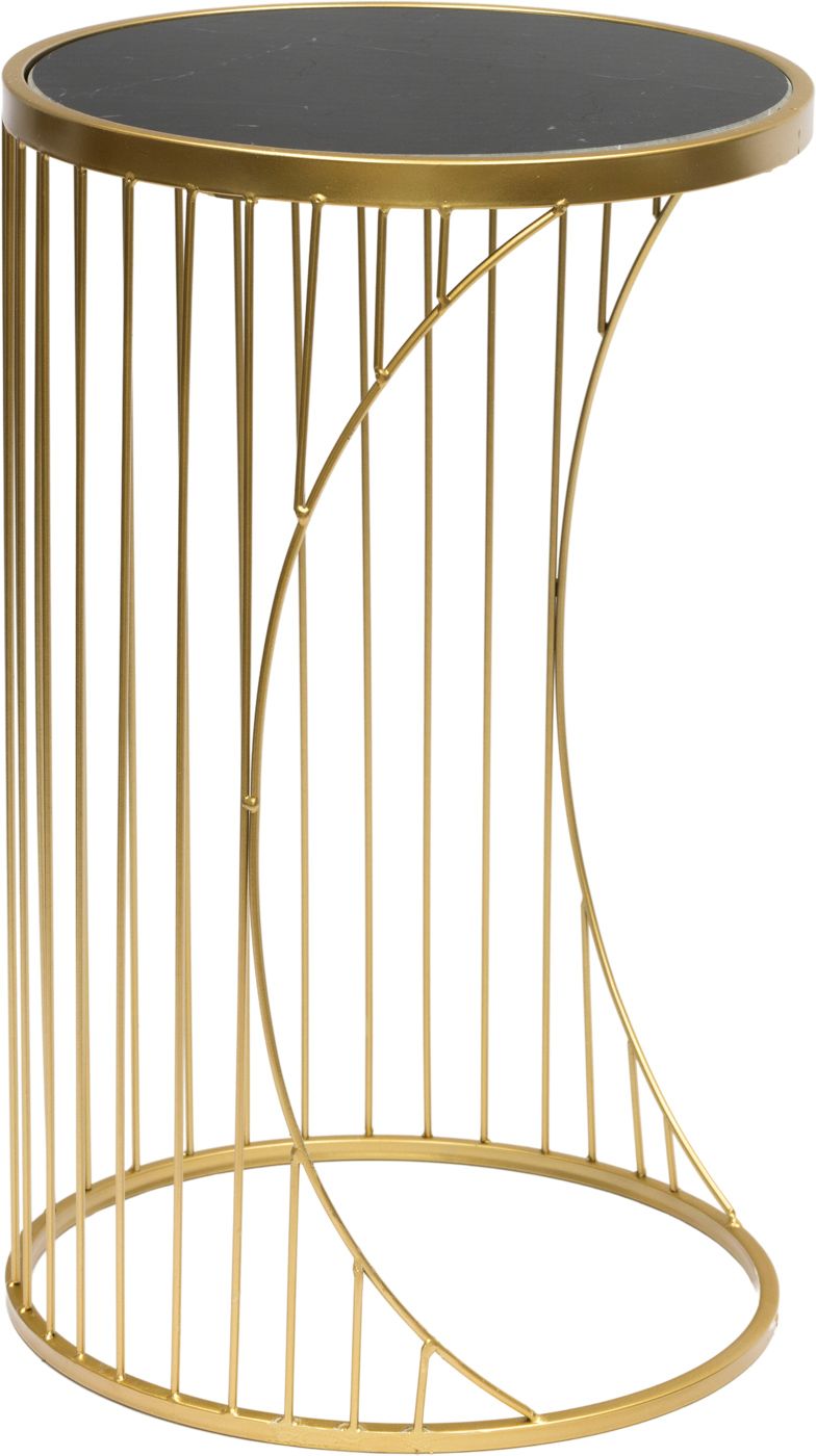 Столик интерьерный с черным мрамором Glasar 54-057