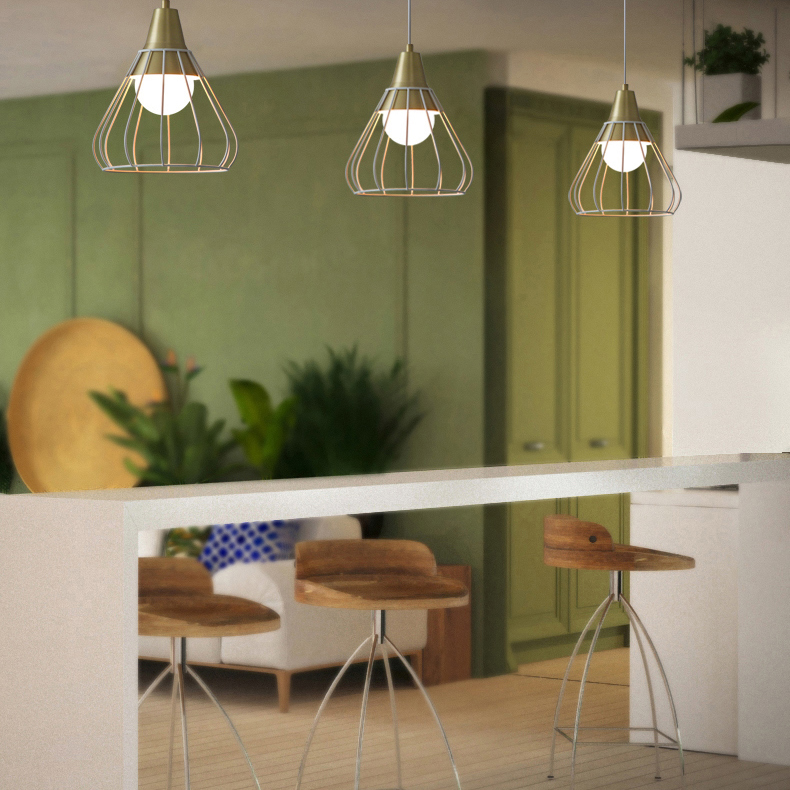 Подвесной светильник GRID4 D32.5 Black by ImperiumLoft