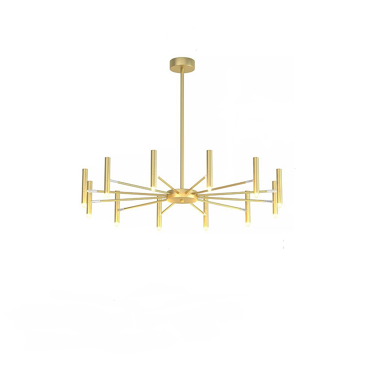 Люстра POP P40 Chandelier 12 lamps D100 Mod.A Gold by ImperiumLoft