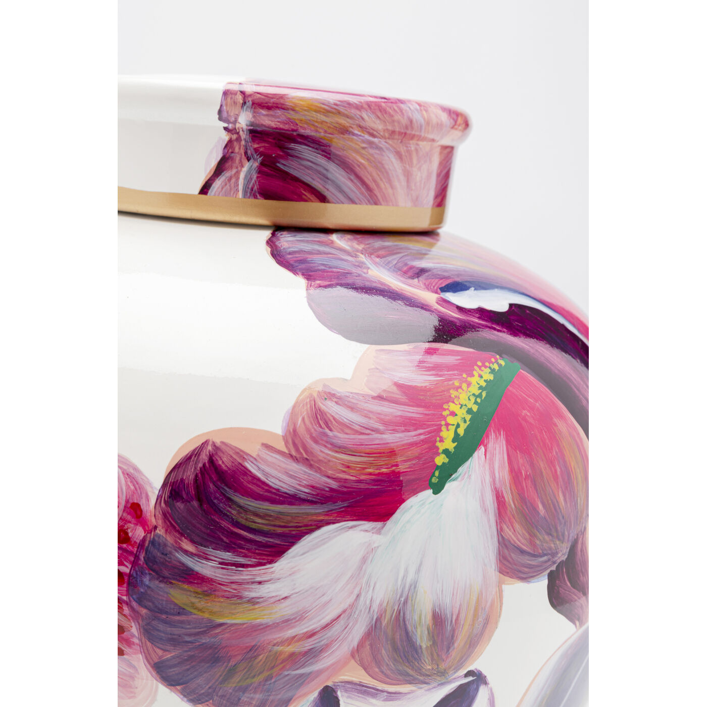 Банка декоративная Lillies Pink Ø27cm KARE 58107