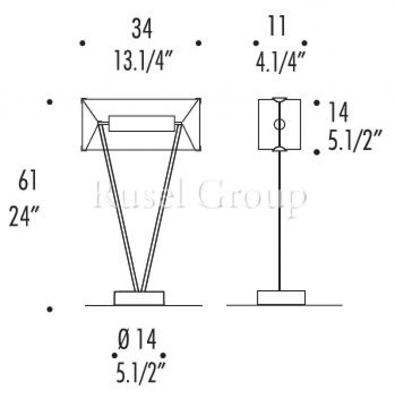 Настольная лампа LEUCOS VITTORIA T1/C