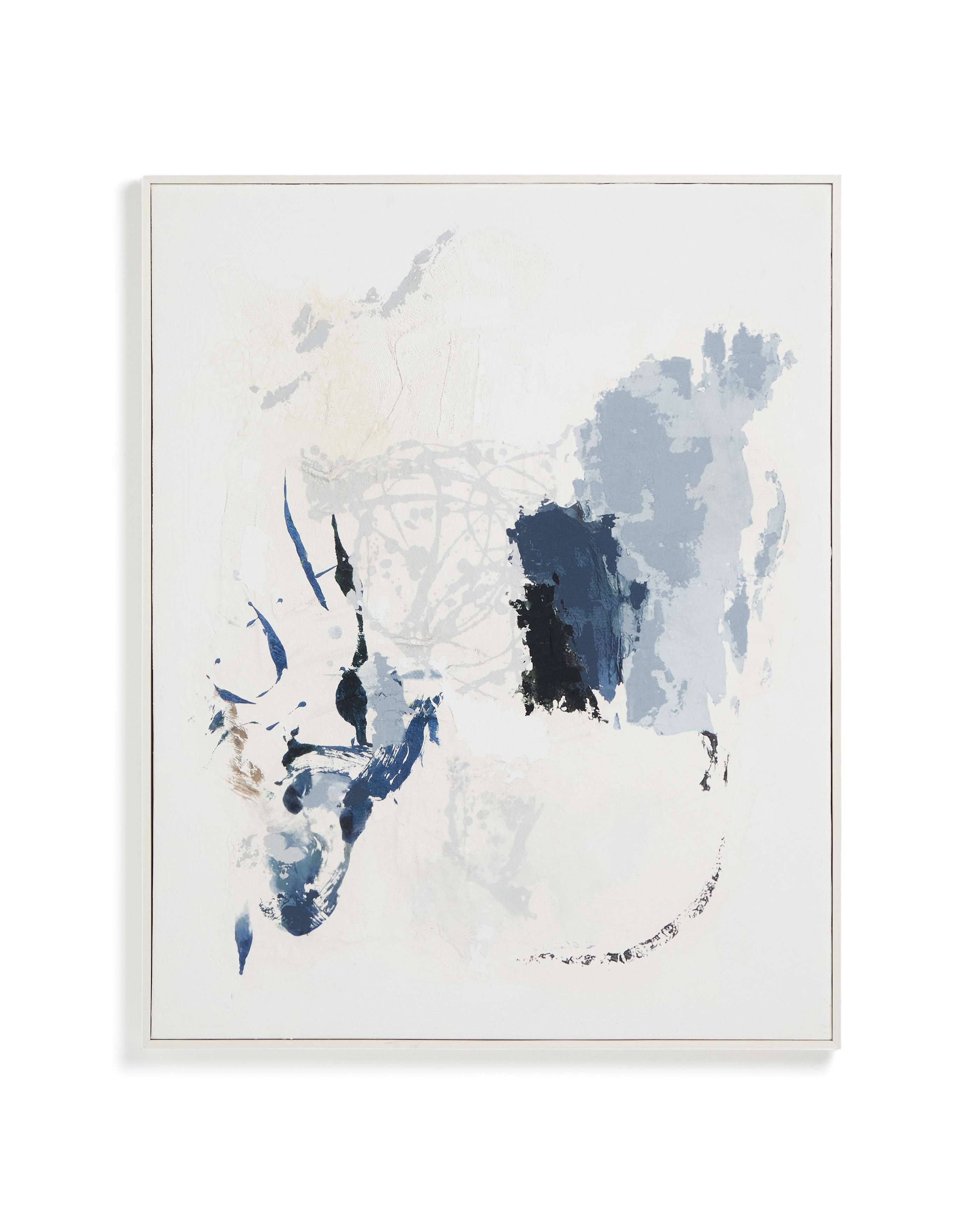 Erale Абстрактная картина ручной работы в серо-синих тонах, размер 80 x 100 см La Forma 481233