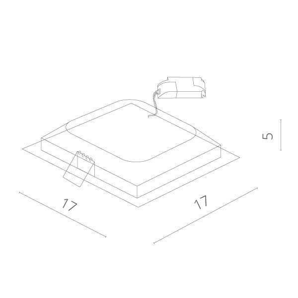 Встраиваемый светильник Arte Lamp A7416PL-1WH