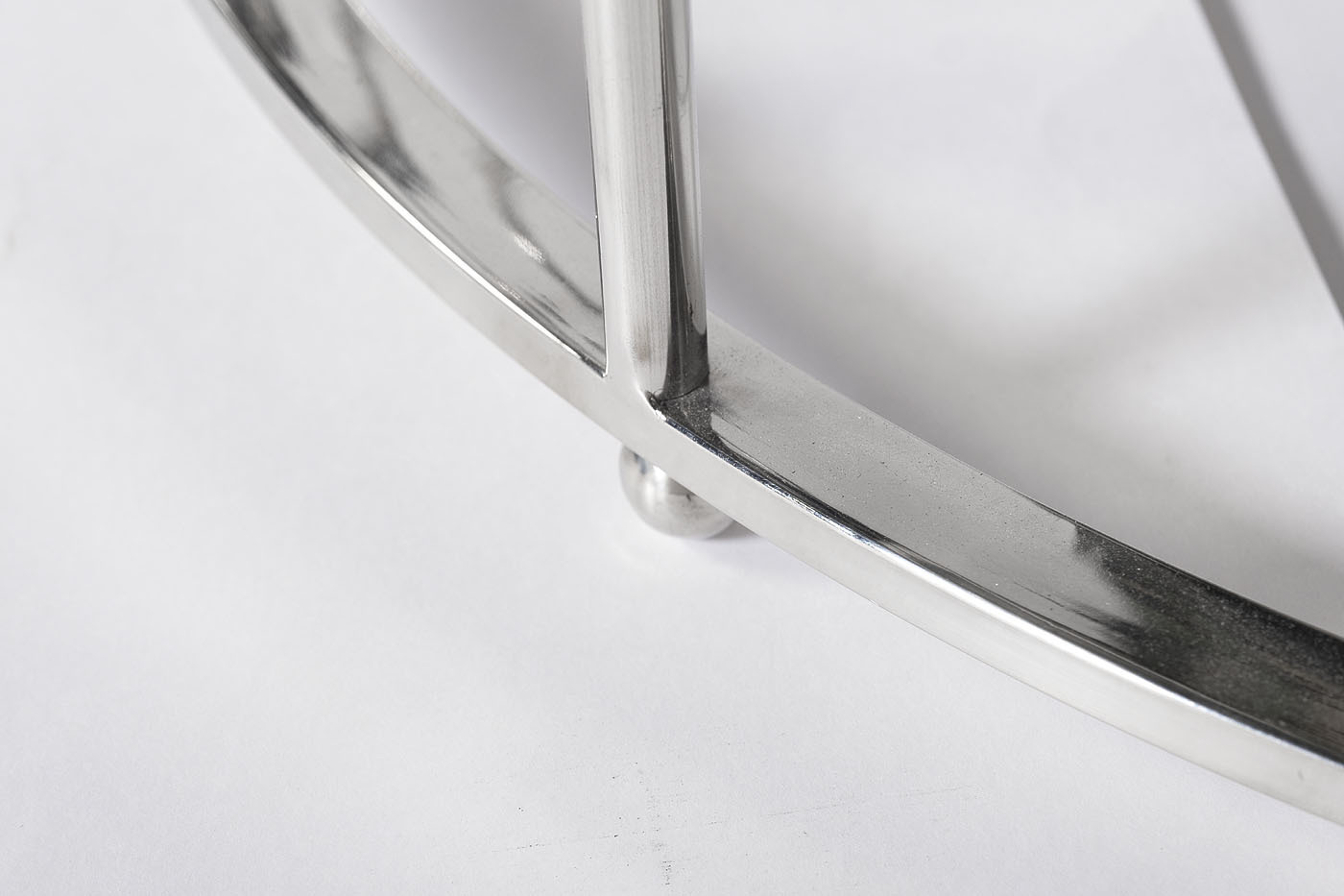 Консоль прозрачное стекло/хром Garda Decor GY-CST8040