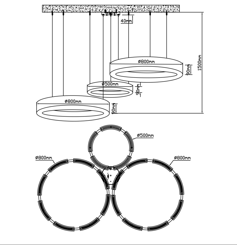 Люстра подвесная Fluorite FL1069-30P