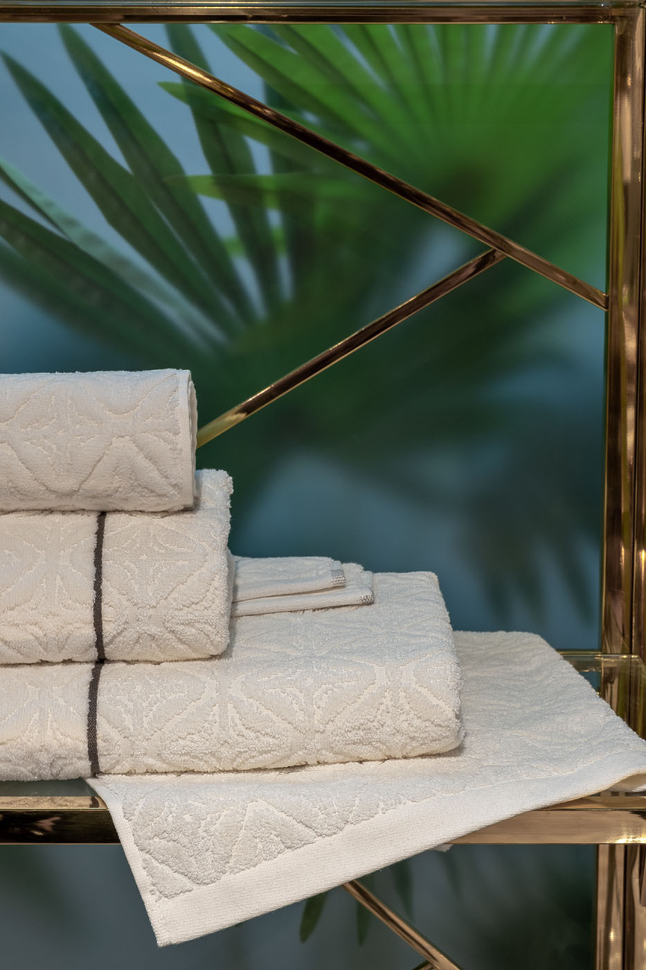 Полотенце "Ариане" 50*90 бежевое Garda Decor 119VAL-ATL5090-POL BEG