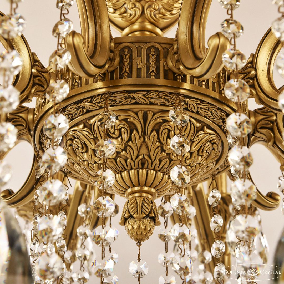 Люстра бронзовая с хрусталём 72402/10/250 B FP FA5S