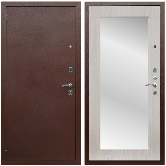 Дверь входная Graf Эконом Антик медь / МДФ 10 мм ФЛЗ-пастораль Дуб белёный