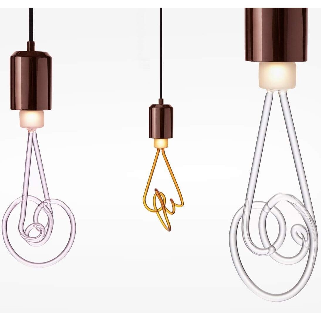 Подвесной светильник Seletti T-Holder Twist Pink 10699+07699_PIN