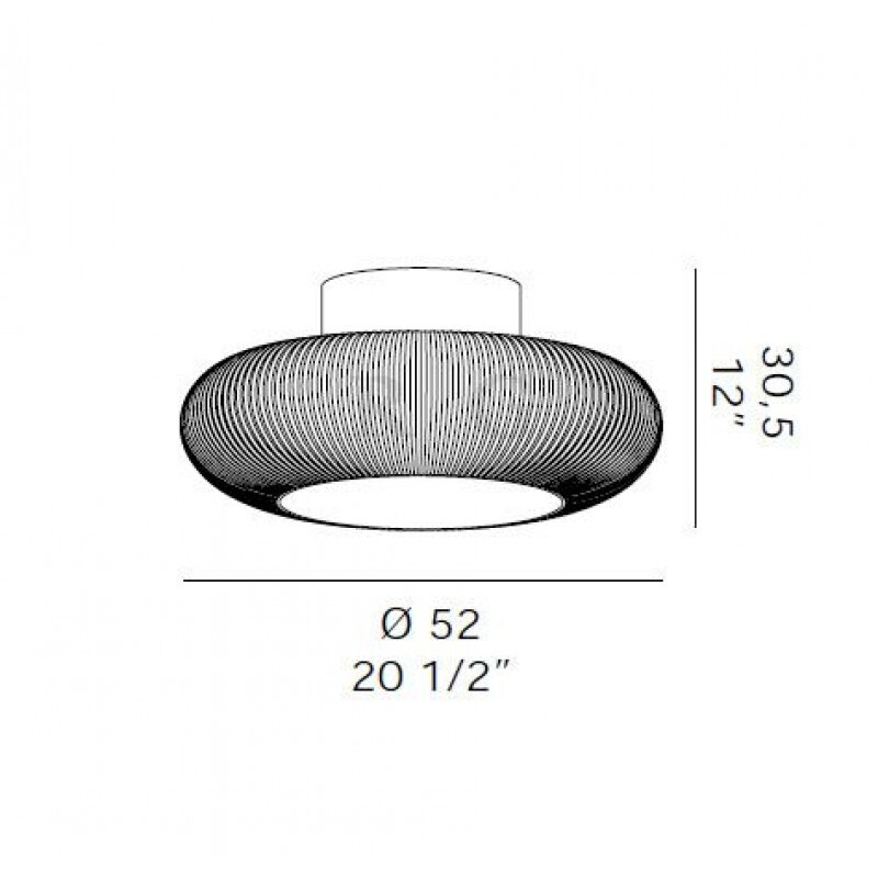 Потолочный светильник De Majo CANNETTATA P52