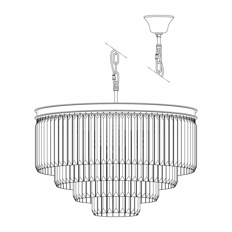 Каскадная люстра Citilux CL332141