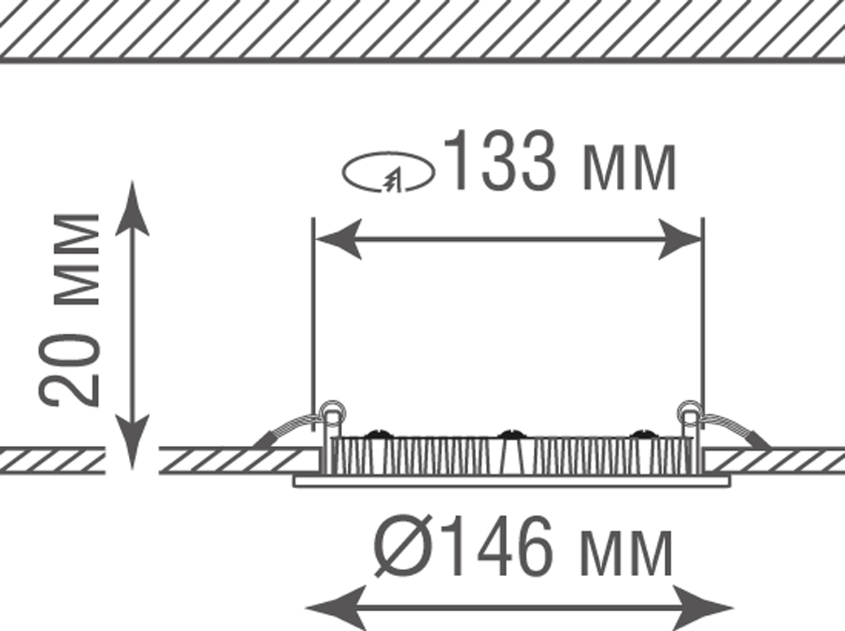 Светодиодная панель Donolux DL18453R9W1W