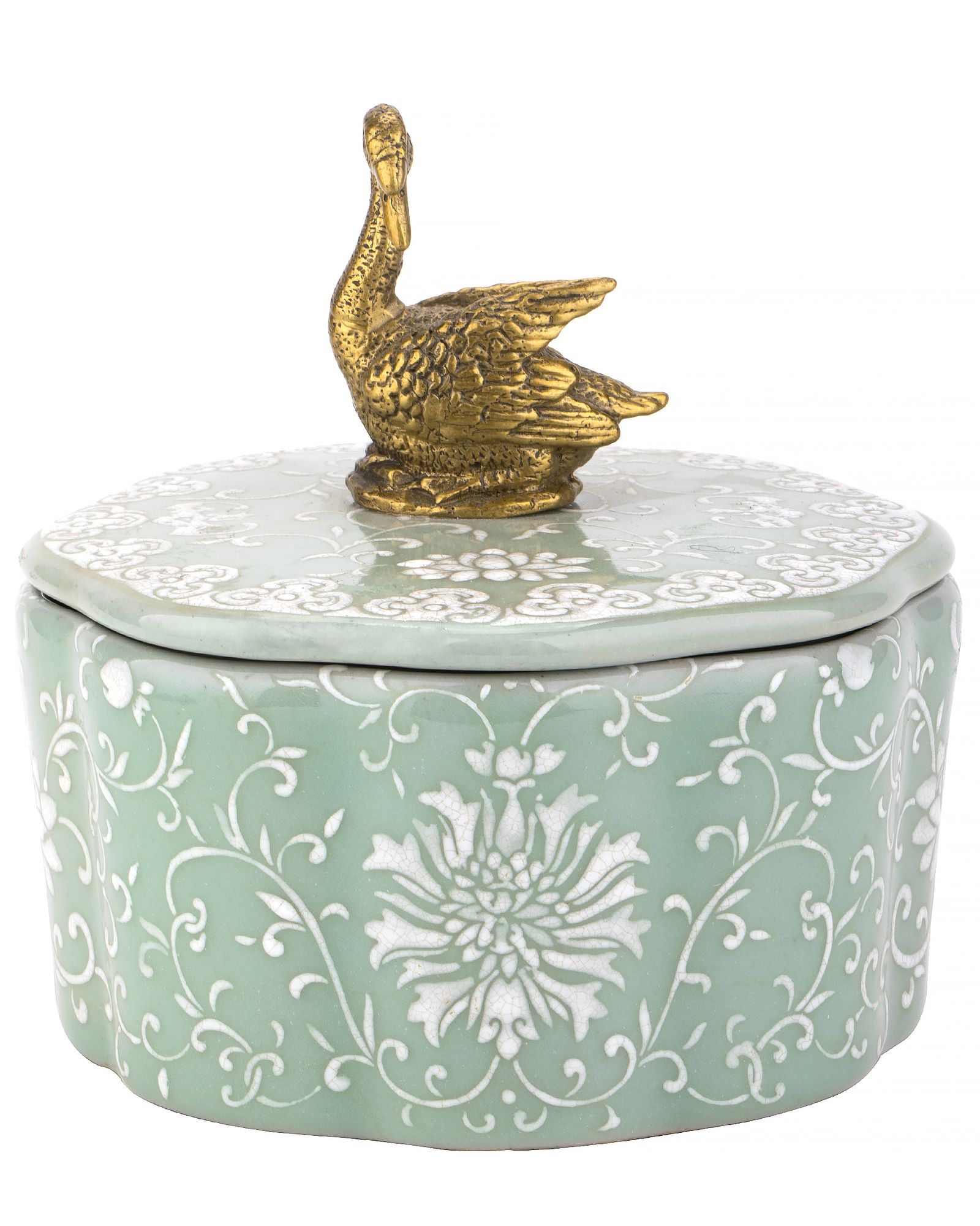 Шкатулка с лебедем Glasar 31G2318/B1229F/UW3930