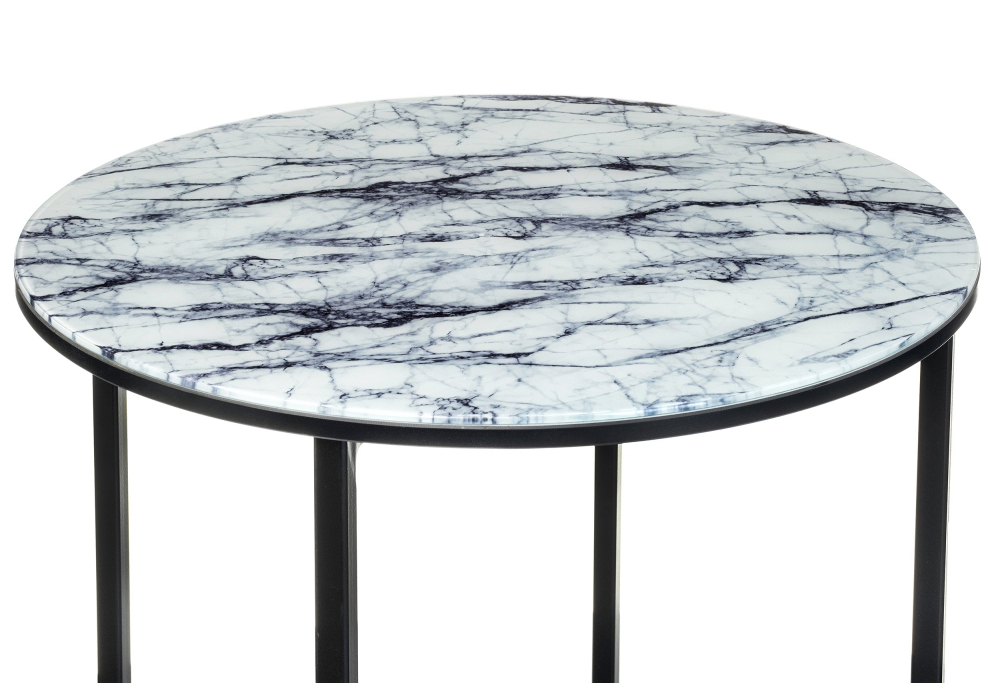 Журнальный стол Woodville Волопас белый мрамор 368678