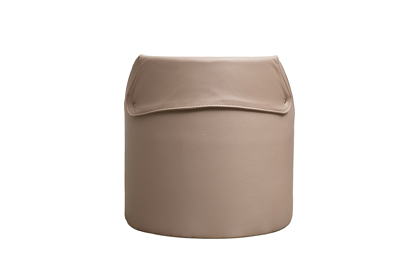 Пуф букле/искусственная кожа бежевый Garda Decor BRUNO-Orso BEG+Enzo260