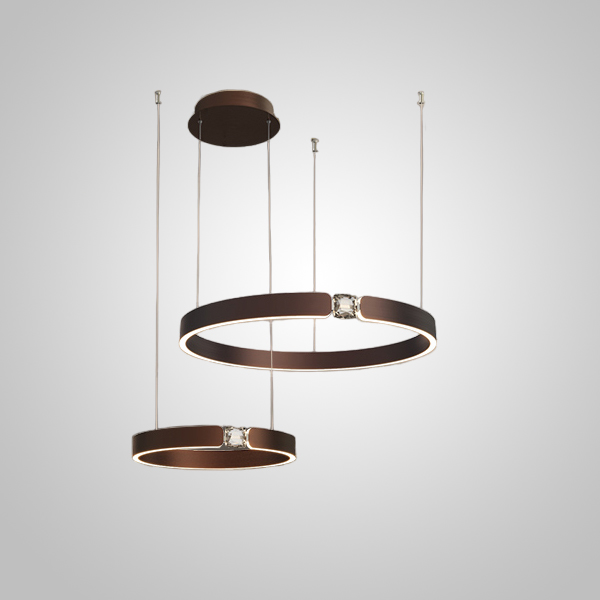 Подвесная люстра SELLIF B RING COMBO D40+60 Brown by ImperiumLoft