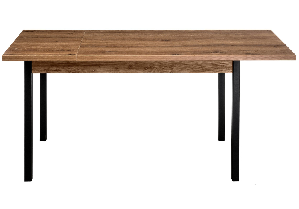 Стол деревянный Woodville Оригон дуб горный / черный матовый 368665