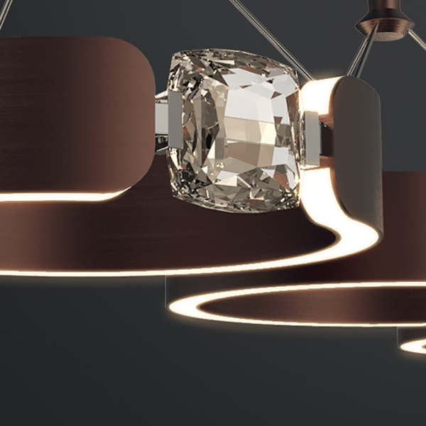 Подвесной светильник SELLIF ONE D22 Brass by ImperiumLoft