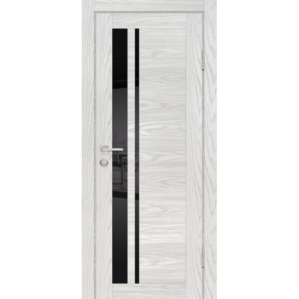 Межкомнатная дверь Graf PSM-8 черный лакобель Дуб скай бежевый (2000 х 600)