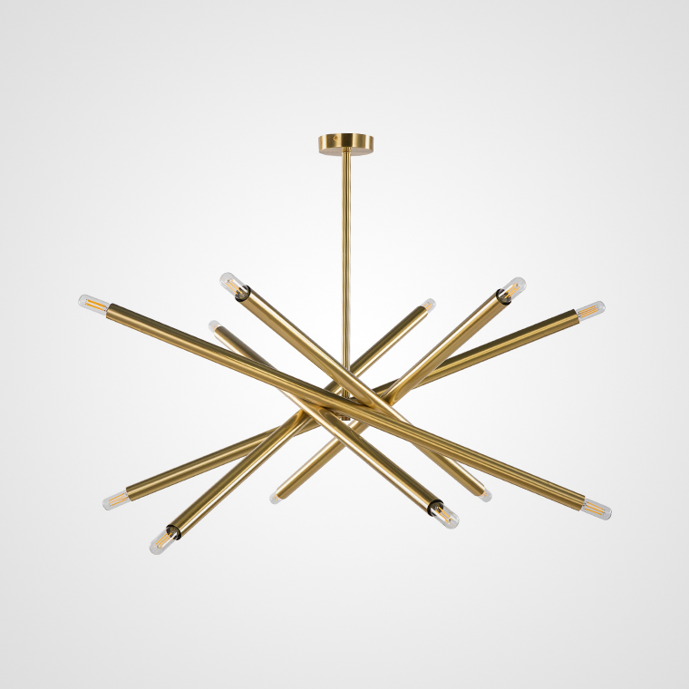 Люстра на штанге SPIKE D90 H70 by ImperiumLoft