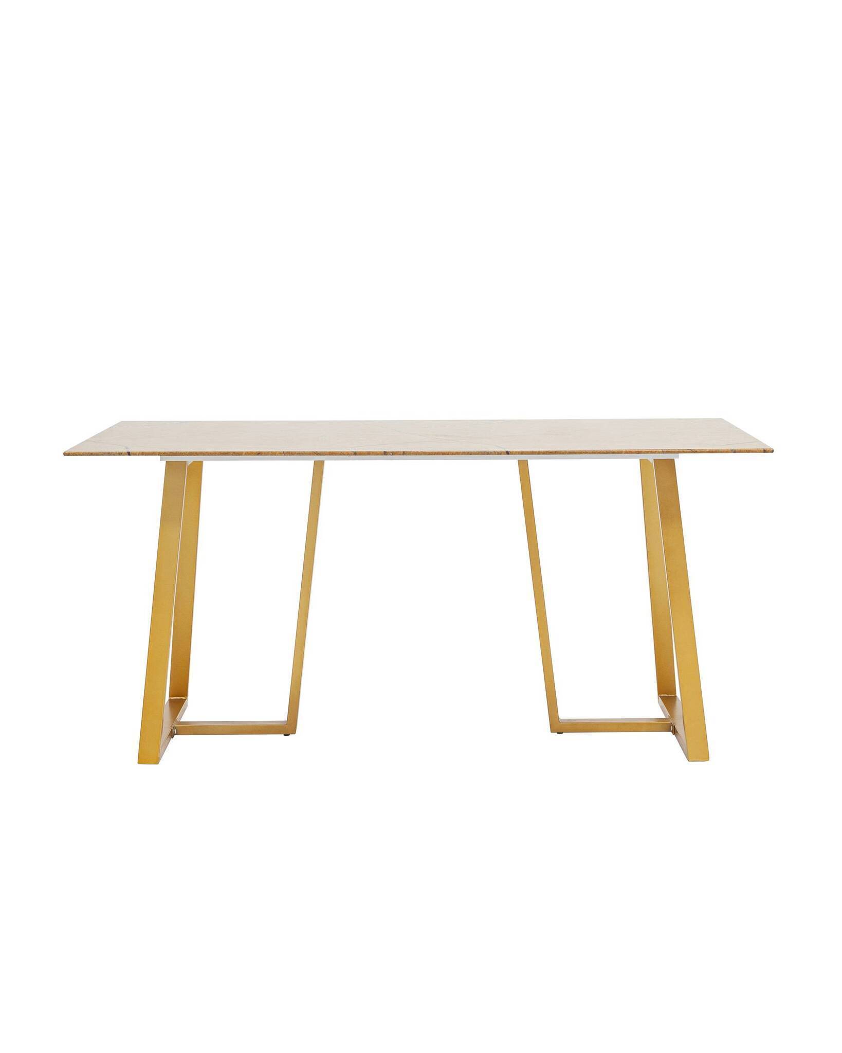 Стол обеденный Даллас 160*90 охра стеклянный Stool Group