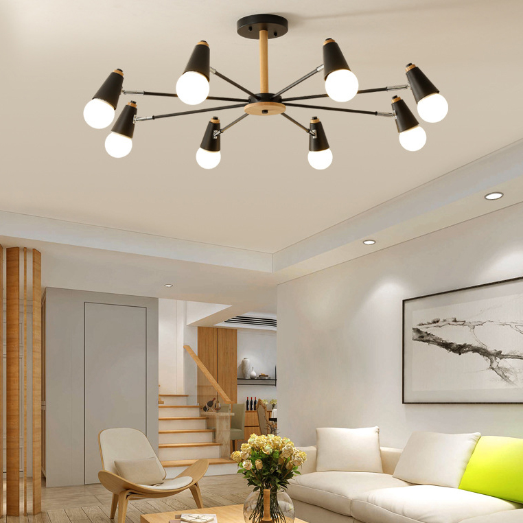 Потолочная люстра ROTARY L6 White by ImperiumLoft