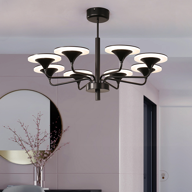 Люстра на штанге PILLAR L6 Silver by ImperiumLoft