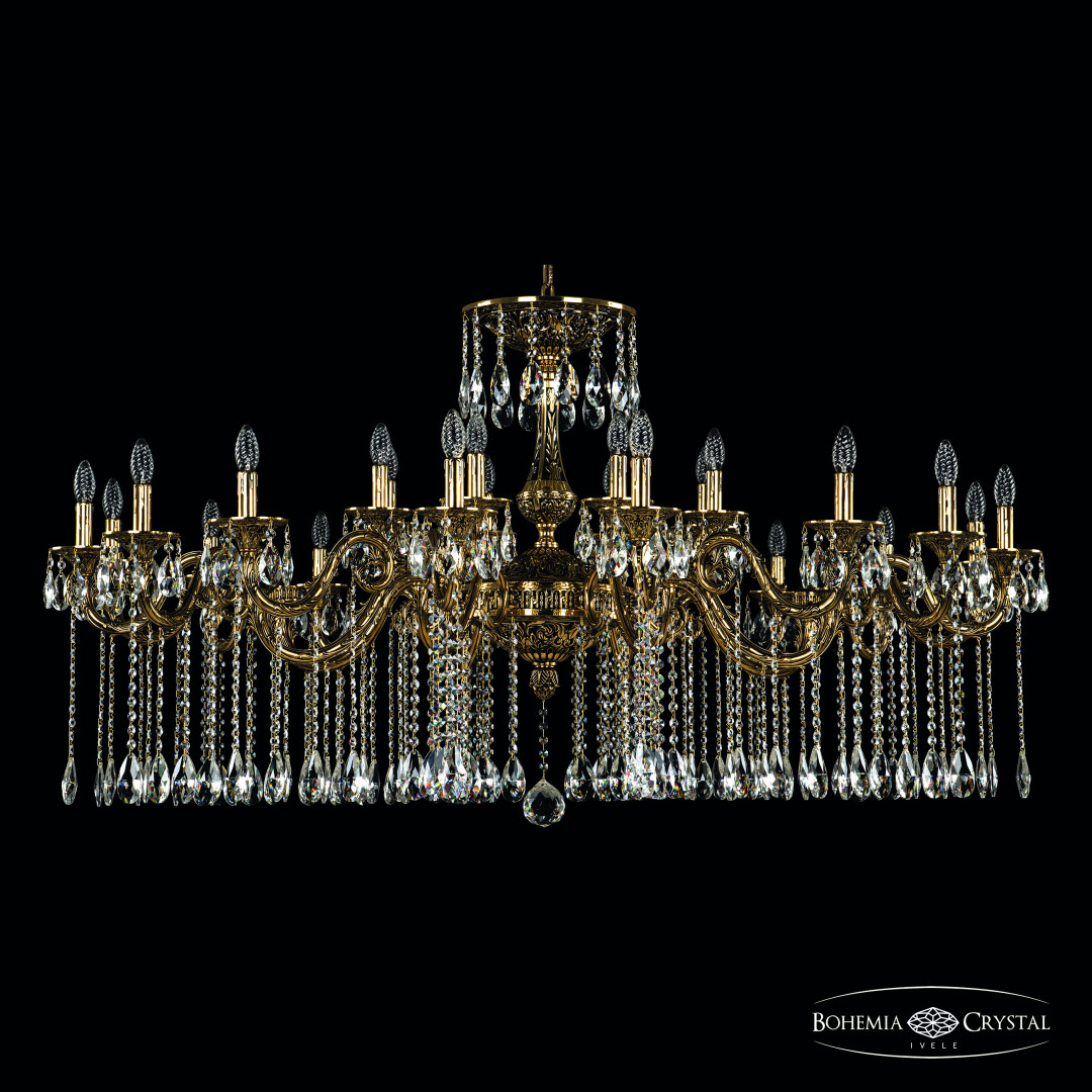 Люстра бронзовая с хрусталём 71105/24/590 A GB