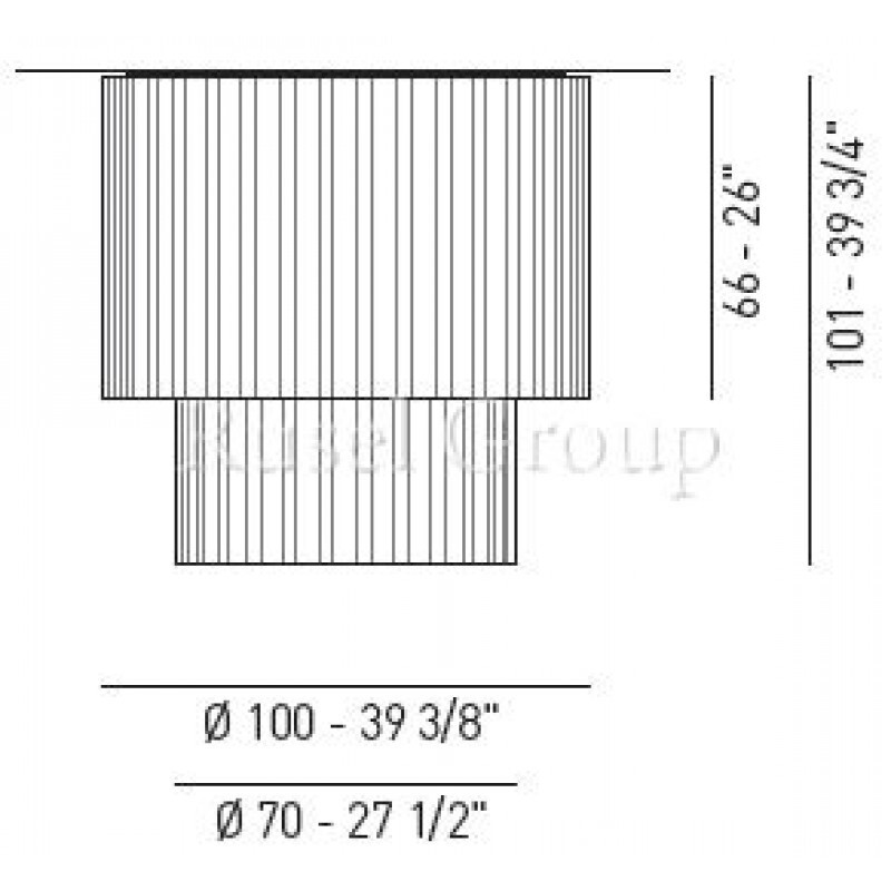Потолочный светильник Axo Light SKIRT PL 100 2