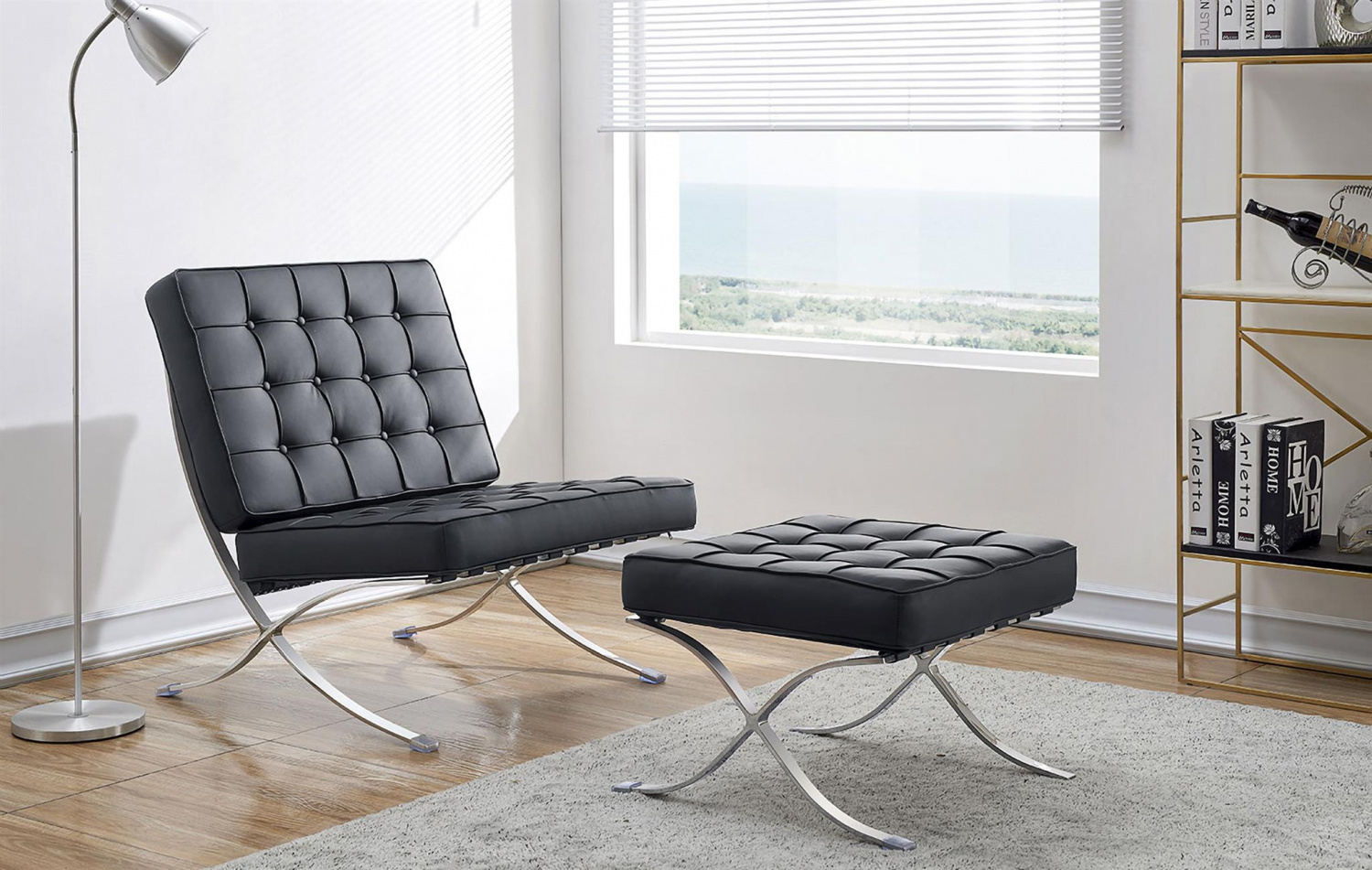 Оттоманка BARCELONA чёрный Bradex Home FR 0015