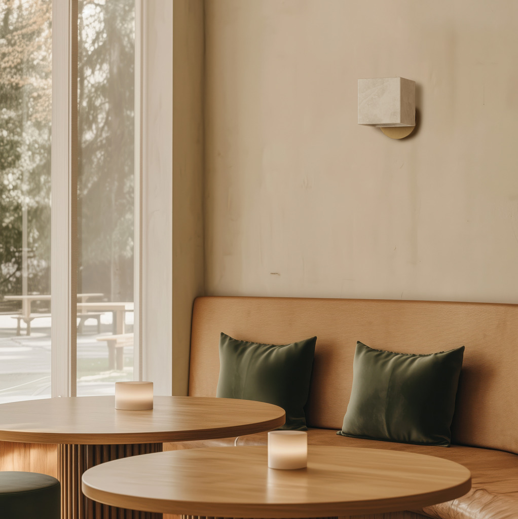 Настенный светильник Cubic золотой металл Aromas del Campo