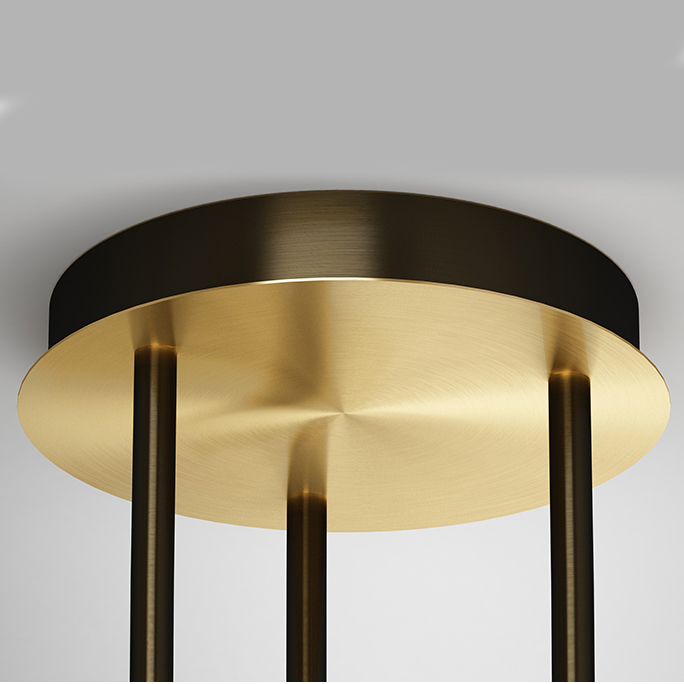 Потолочная люстра FABIANA L10 Brass Black by ImperiumLoft