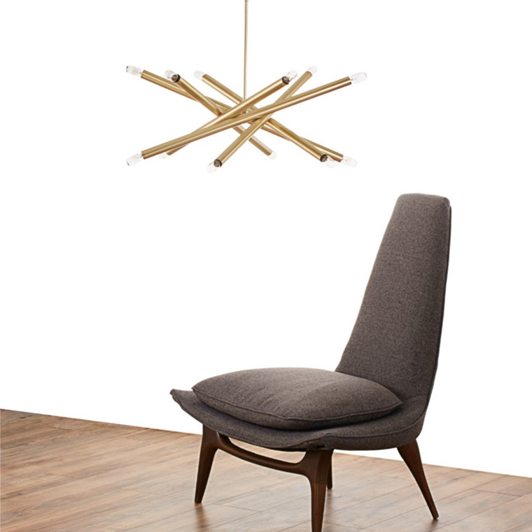 Люстра на штанге SPIKE D50 H65 by ImperiumLoft