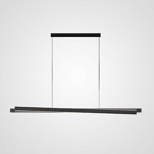 Реечный, рядный светильник CHIFFA SKEW L160 BLACK by ImperiumLoft