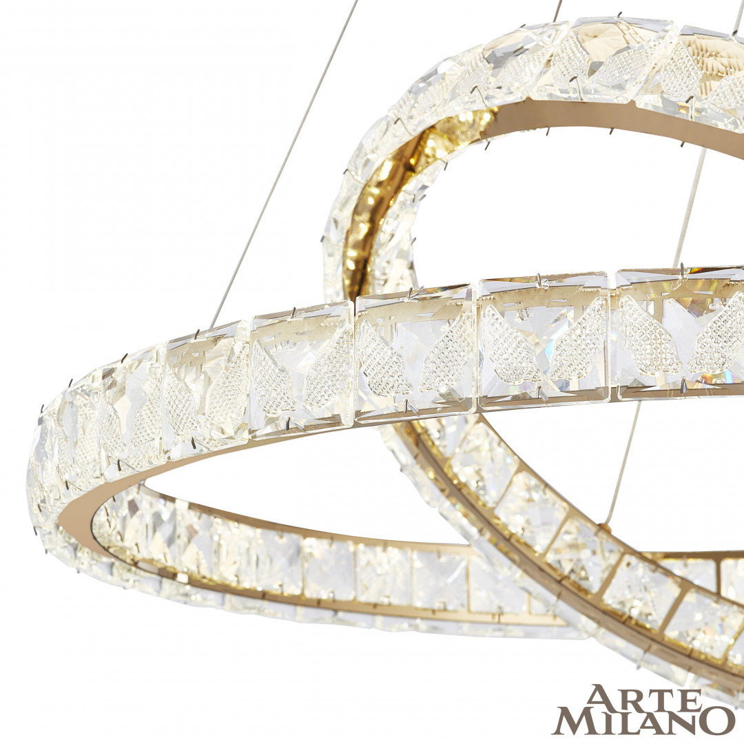 Люстра светодиодная с пультом 311311/D600-D400 GD Arte Milano