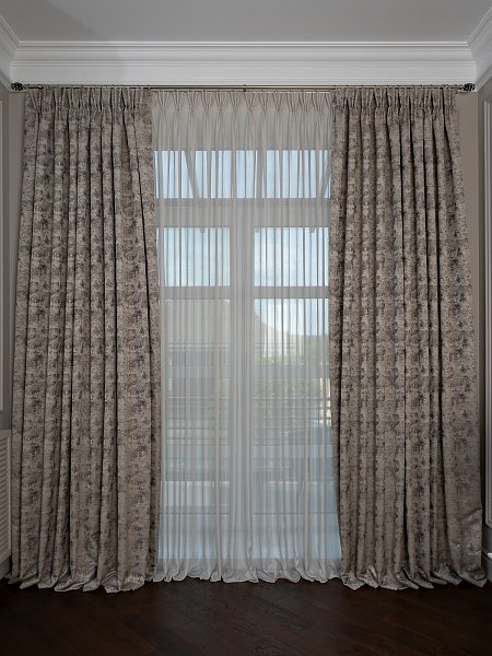 Тюль SERIK 275х320см бежевый Garda Decor 121GD-SERIK-TUL SBEG/1
